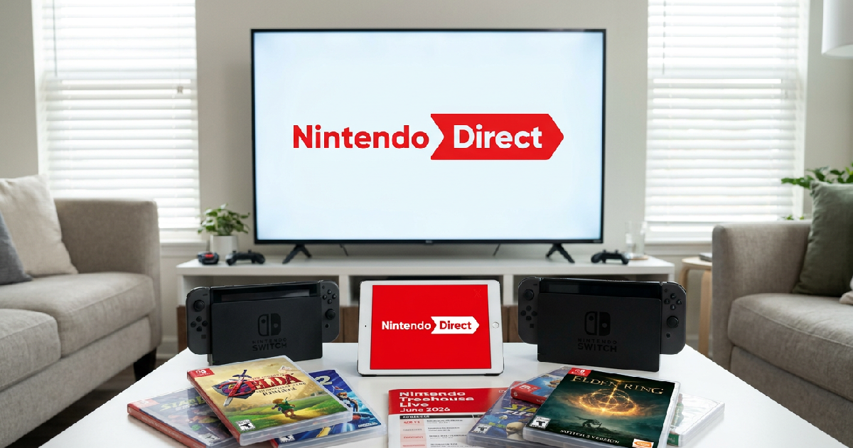Nintendo announces 50-minute Direct for June 9, 2026, featuring Switch 2 titles