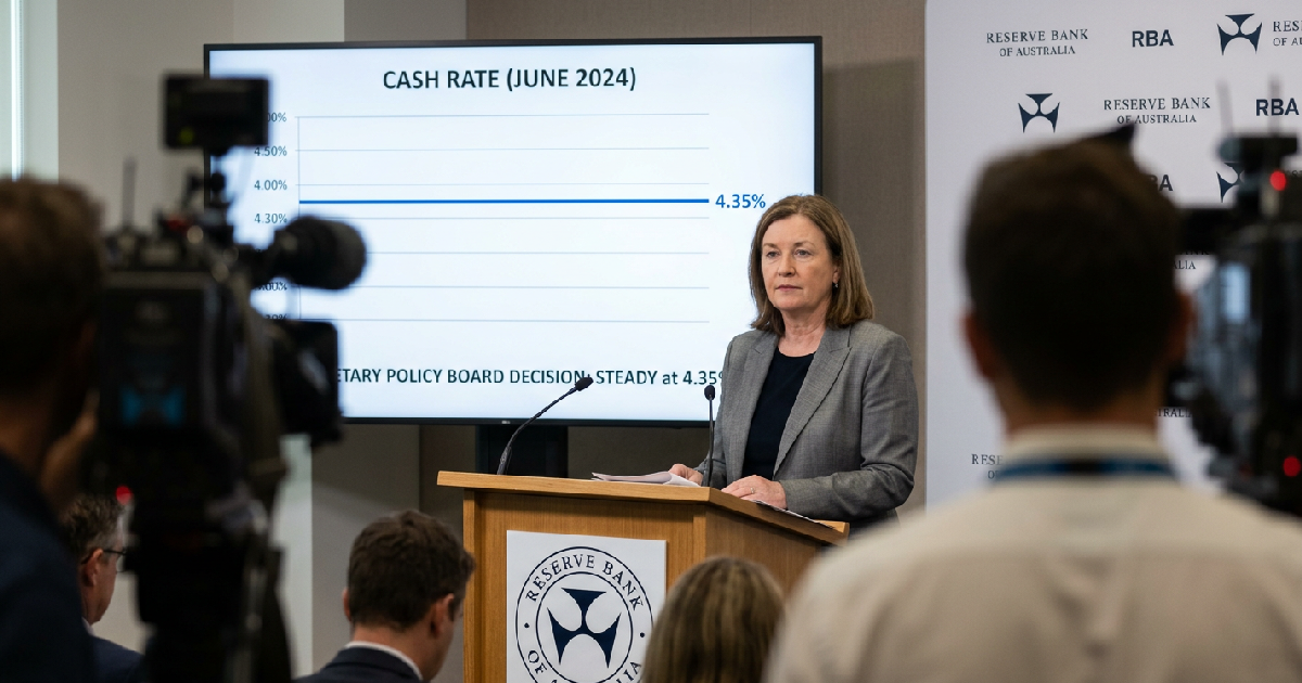 Reserve Bank of Australia holds cash rate at 4.35% on June 16