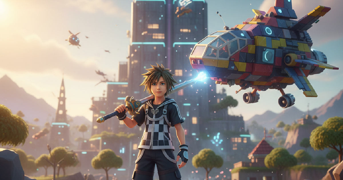 SamLeakss reveals Kingdom Hearts "Gummi Ship" anthem in Rocket League files