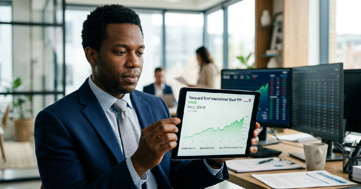 Vanguard Total International Stock Fund trades at $84.40 on June 5, 2026