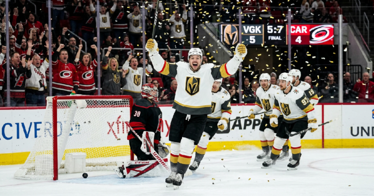 Tomas Hertl scores game-winner as Vegas Golden Knights defeat Carolina Hurricanes 5-4