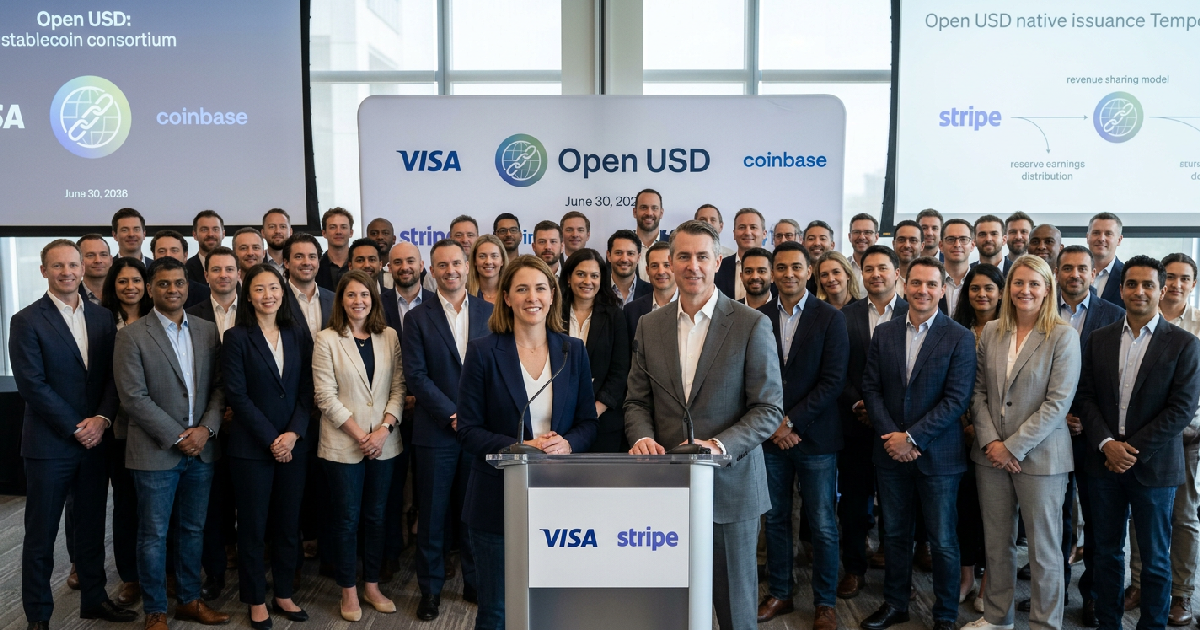 Visa Stripe 140: Visa, Stripe, and 140 firms launch Open Standard to issue Open OUSD on June 30, 2026