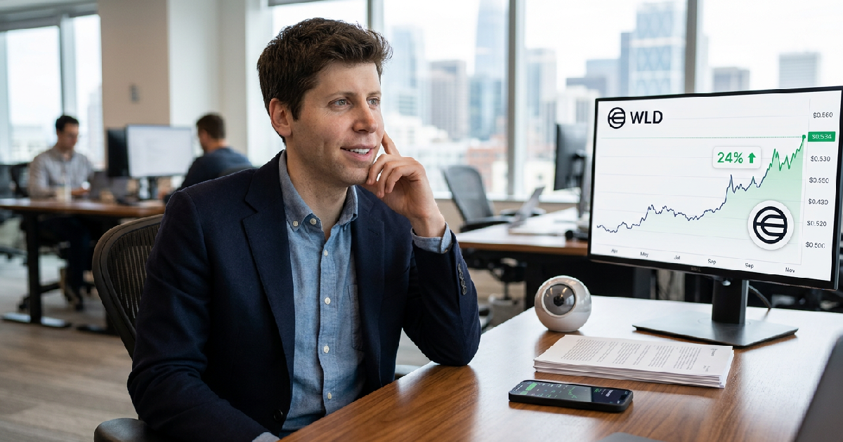 Worldcoin surges 24% to $0.534 as Sam Altman's OpenAI files for IPO