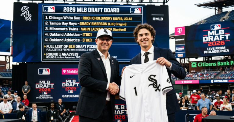 2026 MLB Draft tracker: Chicago White Sox select Roch Cholowsky first overall in 2026 MLB Draft