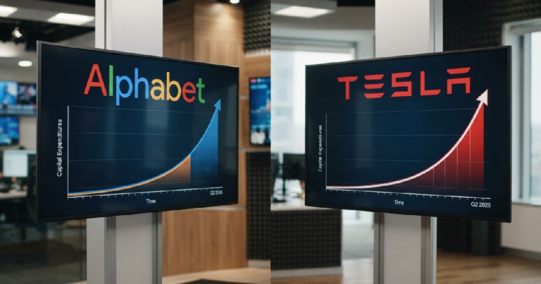 AI spending surge tests investor patience at Alphabet and Tesla
