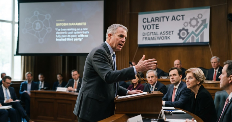 Scott Bessent pushes Senate for immediate Clarity Act vote, quotes Satoshi Nakamoto