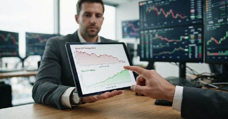 Bitcoin ETF trading volume dips to April 2025 low as Ether funds attract inflows