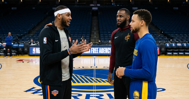 LeBron James Stephen Curry team-up: Carmelo Anthony backs LeBron James, Stephen Curry link at Warriors