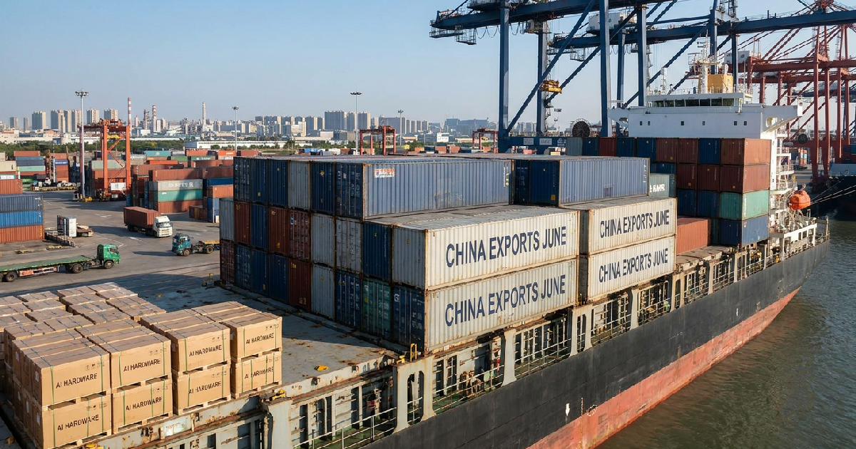 China exports June: China's June exports surge to highest since 2021 on AI hardware demand and pre-tariff rush