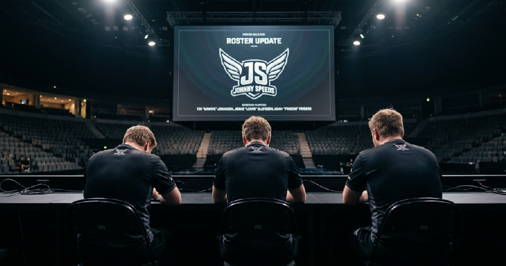 Johnny Speeds benches Tim Jonasson, Jonas Olofsson, Adam Friberg on July 7