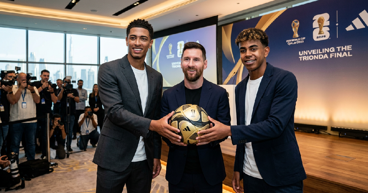 Lionel Messi unveils gold Trionda for 2026 World Cup knockout stage
