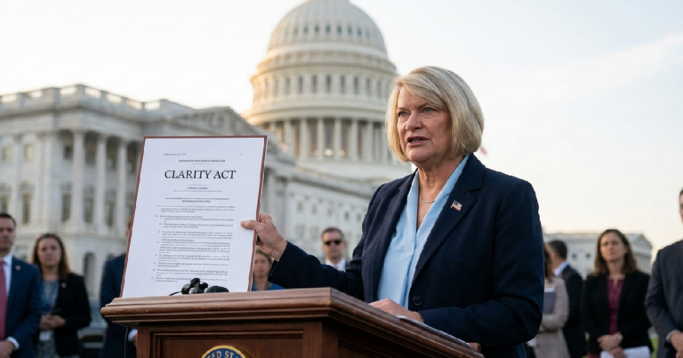 Senator Cynthia Lummis urges CLARITY Act vote before August recess