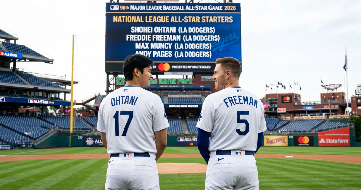 Dodgers make history with four National League All-Star starters for 2026 classic