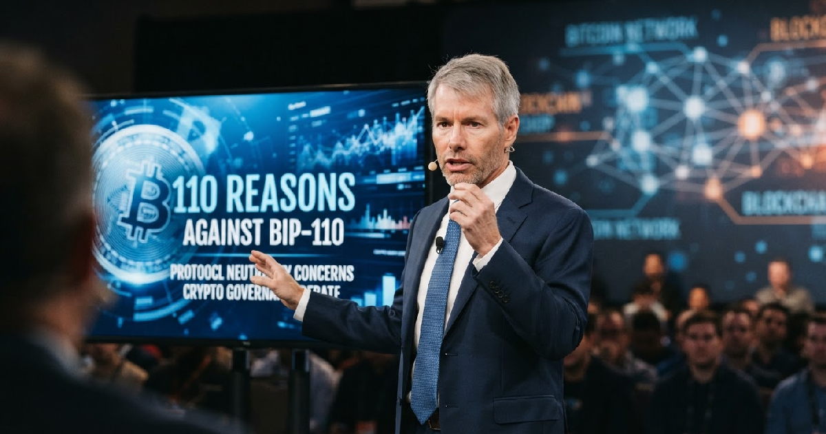 Michael Saylor BIP-110: Michael Saylor releases '110 reasons' against controversial Bitcoin BIP-110