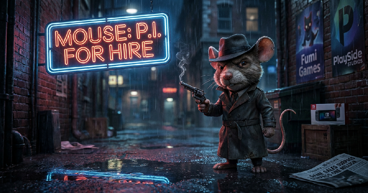 Noir-Style Cartoon Detective FPS 'Mouse: P.I. For Hire' Surpasses One Million Players