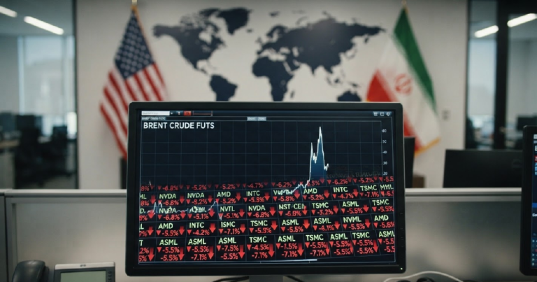 Oil price jump and chip stock rout hit markets amid Iran escalation
