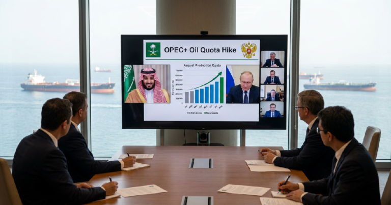 OPEC+ oil quota hike: OPEC+ Nations Ratify August Oil Quota Hike as Gulf Flows Rebound