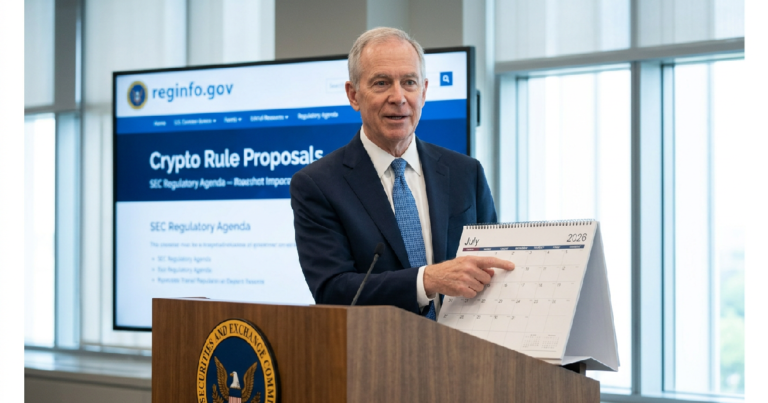 Paul Atkins agency: Paul S. Atkins' agency targets July 2026 for first crypto rule proposal