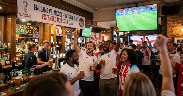 UK Government confirms pub opening hours extension for England Mexico clash