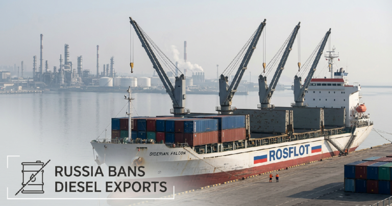 Russia bans diesel exports: Russian government bans diesel exports after strikes disable 42.7% of refining capacity