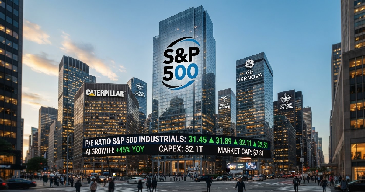 S&P 500 AI boom: AI boom propels S&P 500 industrials to tech stock valuations