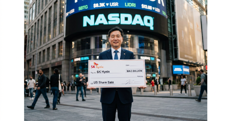 Hynix secures 265: SK Hynix secures $26.5 million in record US share sale