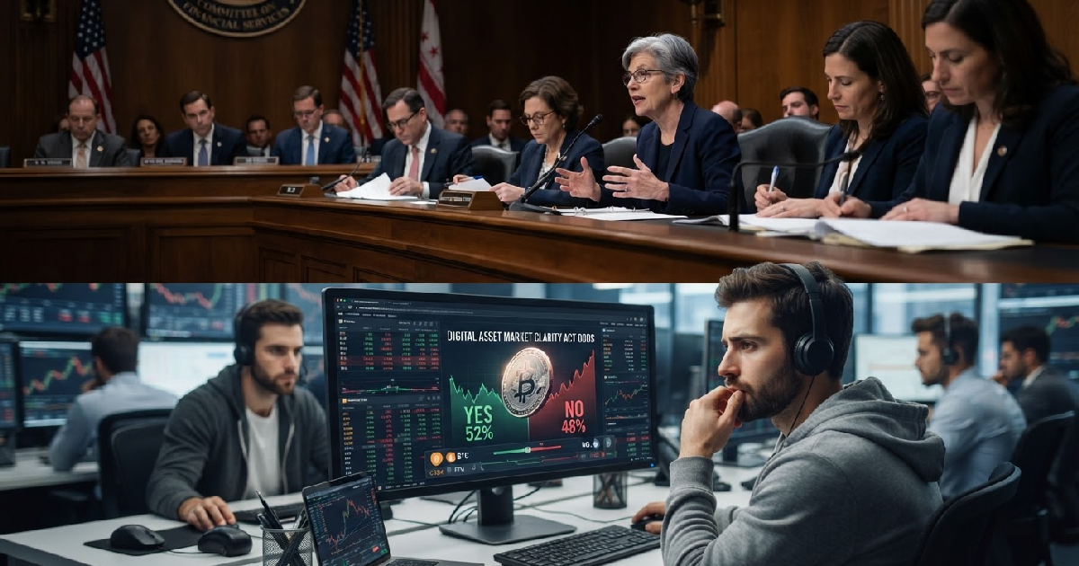 crypto market structure bill: Traders Skeptical: Crypto's Landmark US Market Structure Bill Now a 'Coin-Flip'