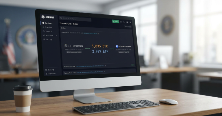 U.S. government Bitcoin transfer: U.S. government moves nearly $297 million in Bitcoin and Ether to Coinbase Prime