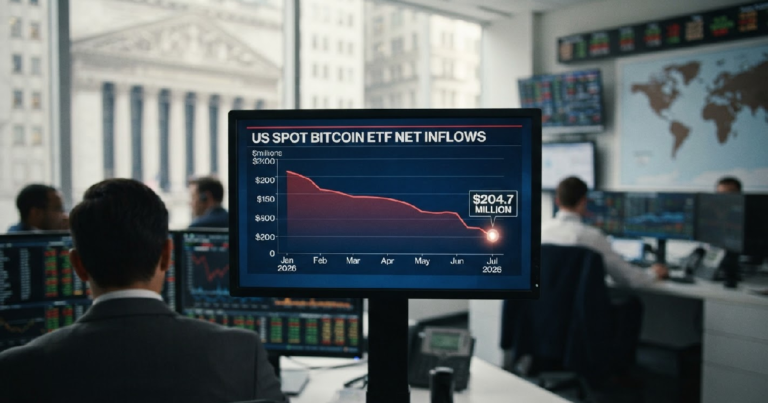 US spot Bitcoin funds record lowest net inflows