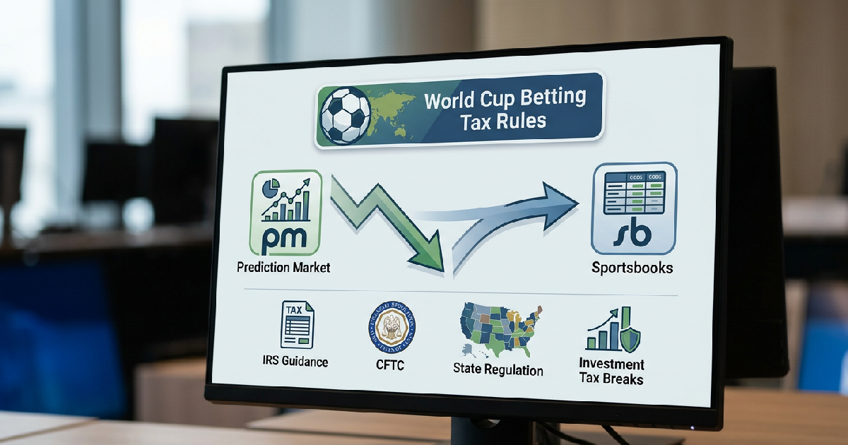 World Cup Betting Tax Rules Favor Prediction Markets Over Sportsbooks Amid Regulatory Gaps