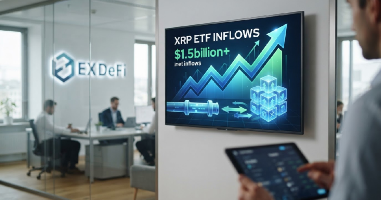 XRP ETF Inflows Surpass $1.5 Billion; EX DeFi Platform Offers New Daily Yield Paths