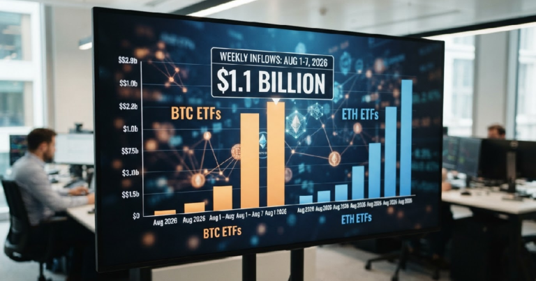 Bitcoin Ether ETFs: Bitcoin and Ether ETFs draw $1.1 billion as inflows hit post-April high