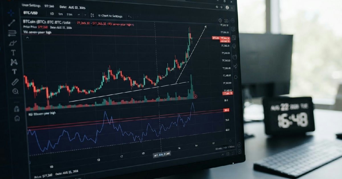 Bitcoin RSI Level at Seven-Year High, Price in Risk Zone