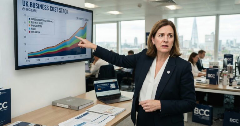 British Chambers of Commerce warns 70 percent UK business cost stack surge is choking investment