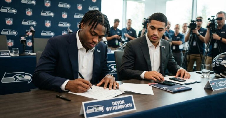 christian gonzalez contract: Seahawks' Devon Witherspoon Sets New Cornerback Contract Bar for Patriots' Christian Gonzalez