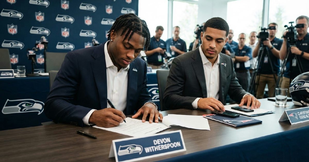 christian gonzalez contract: Seahawks' Devon Witherspoon Sets New Cornerback Contract Bar for Patriots' Christian Gonzalez