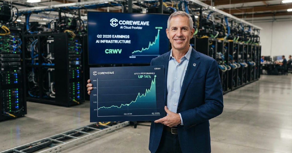 CoreWeave Stock Jumps 14% on Strong Q2 Earnings, AI Infrastructure Demand Soars