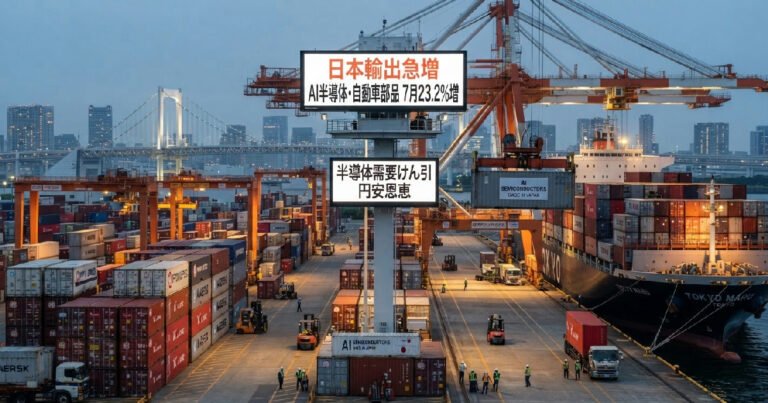 Japan's export boom rolls on as AI chip demand fuels 23.2% July surge