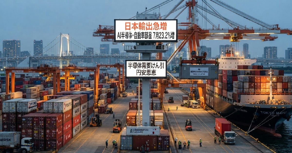 Japan's export boom rolls on as AI chip demand fuels 23.2% July surge