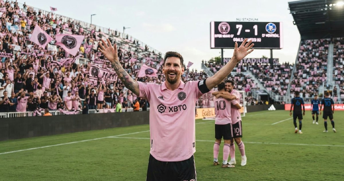 Lionel Messi Inter Miami, four Goals in Record 7-1 Win