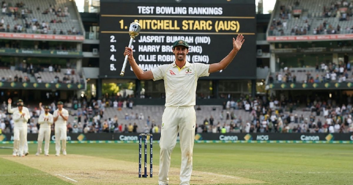 Mitchell Starc Test bowler ranking: Mitchell Starc claims top Test bowler ranking, ending Jasprit Bumrah's reign