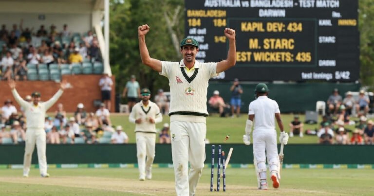 Mitchell Starc Test wickets: Mitchell Starc surpasses Kapil Dev on all-time Test wickets list