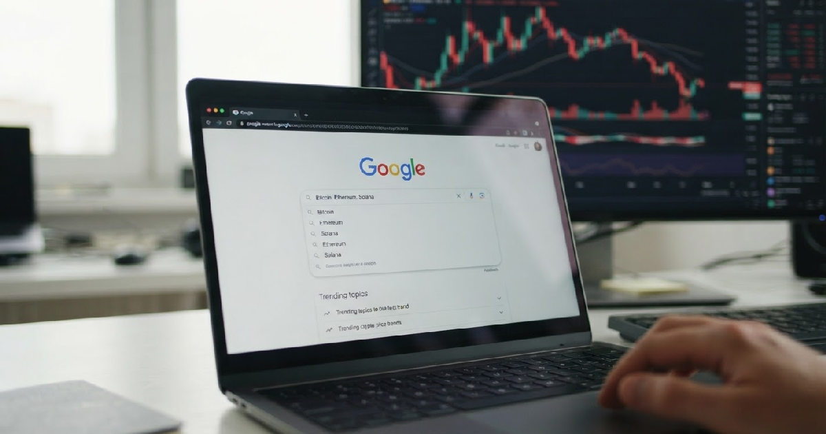crypto search interest: Retail search interest surges for crypto amidst market downturn