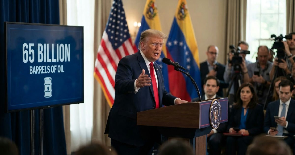 Trump announces US-Venezuela deal for control of 65 billion oil barrels