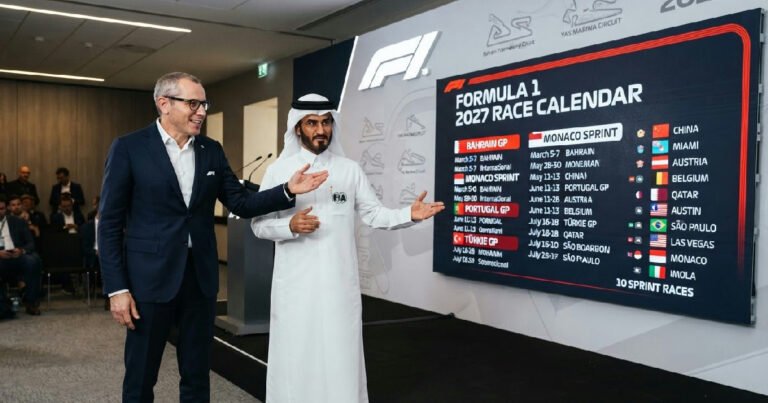 Formula 1 reveals 2027 F1 calendar with 10 Sprints