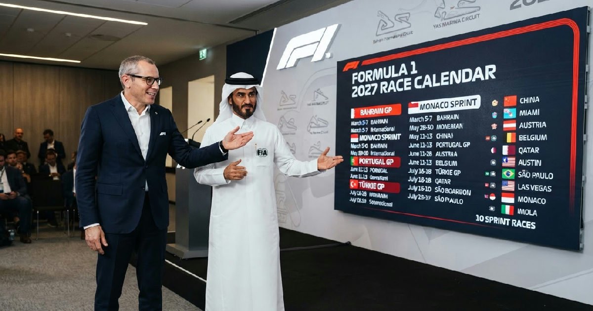 Formula 1 reveals 2027 F1 calendar with 10 Sprints
