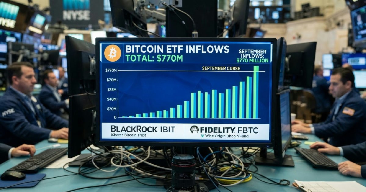 Bitcoin ETF inflows total $770 million, challenging September bearish trend