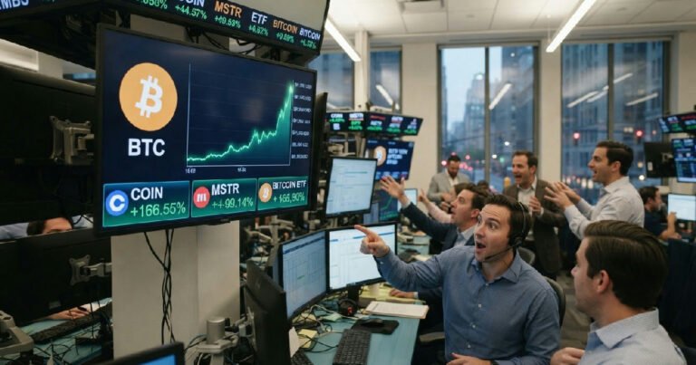 Bitcoin price surges past $81,000 as crypto stocks post double-digit gains