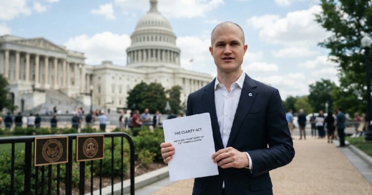 CLARITY Act vote: Coinbase CEO Brian Armstrong Foresees US Crypto Rules Regardless of CLARITY Act