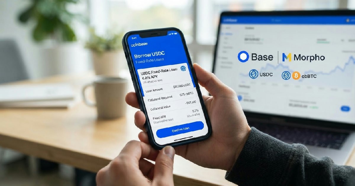 Coinbase fixed-rate loans: Coinbase launches fixed-rate loans for USDC, backed by cbBTC